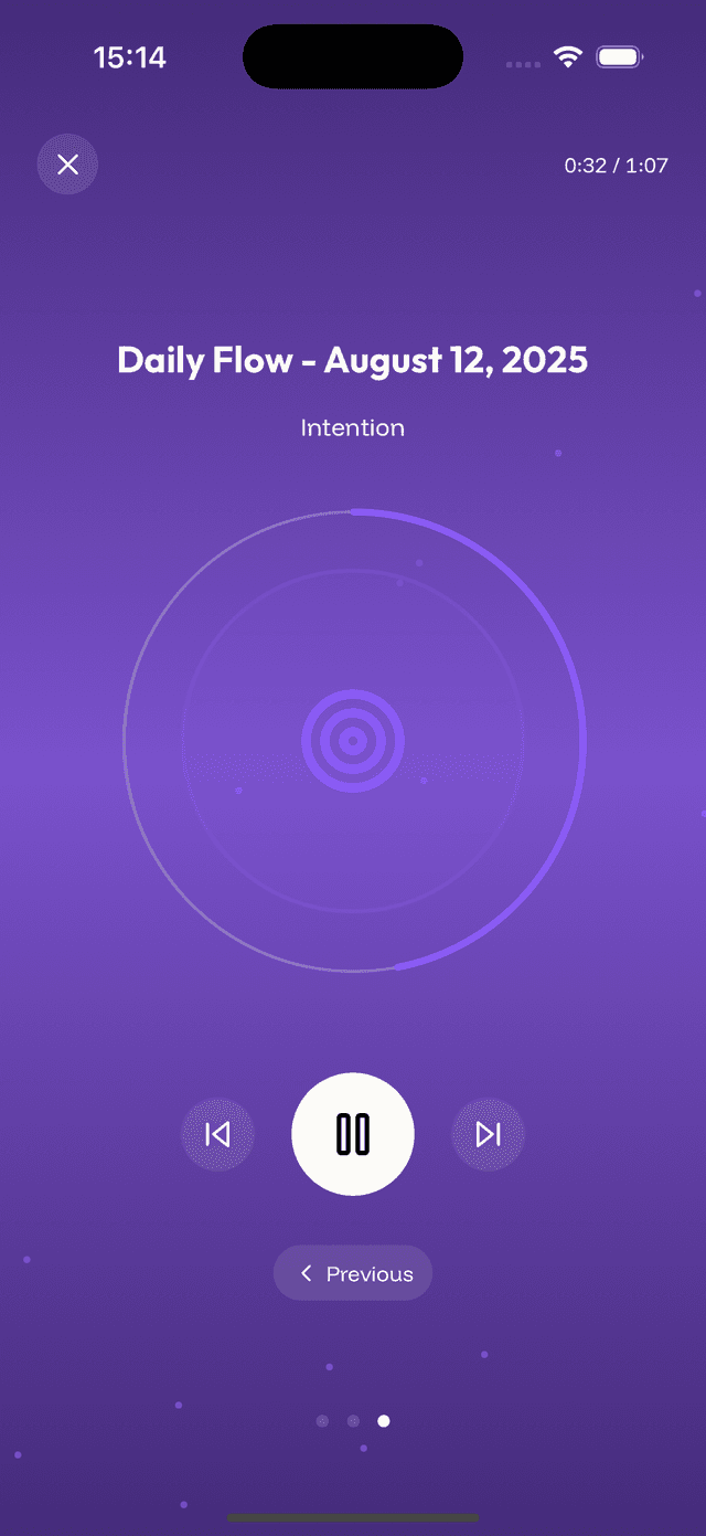 Previous screen