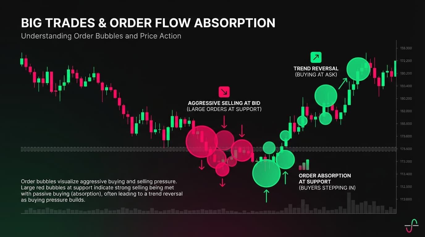 Big Trades and Order Bubbles
